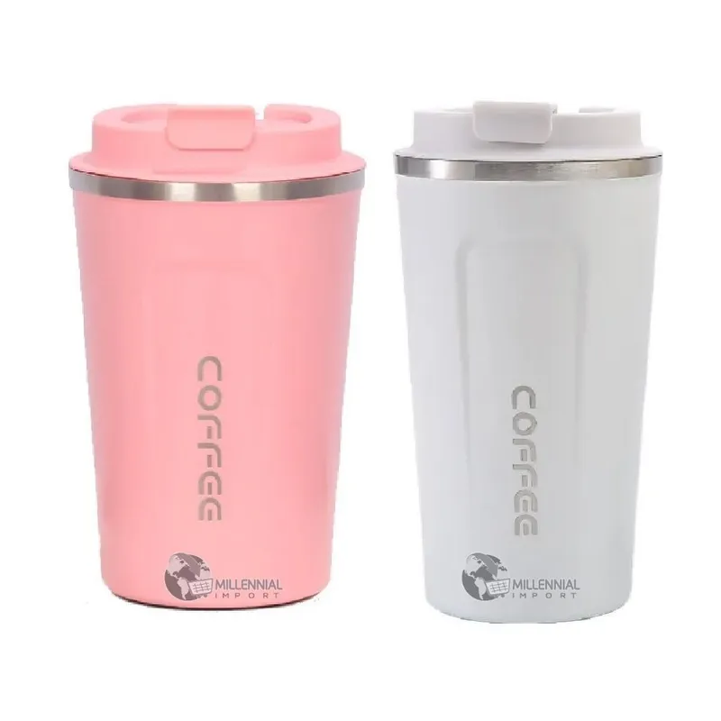 GENERICO - Vaso Térmico Con Control De Temp C° De Acero 510 ml Color para Dama