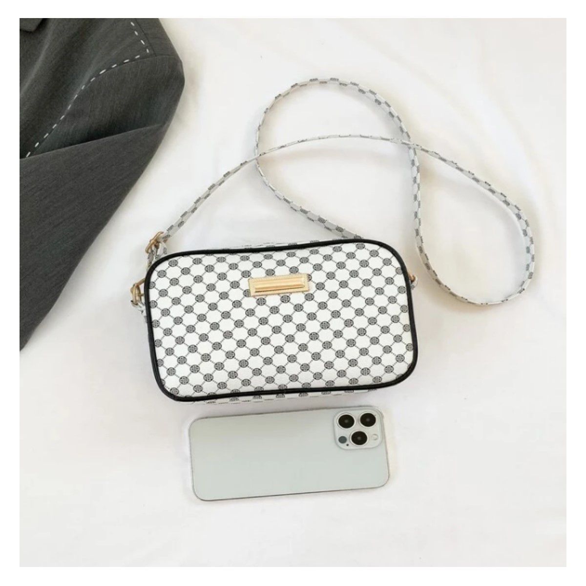 INSPIRA MARKET - Bolso Cartera Bandolera con estampado 20x13x5 cm