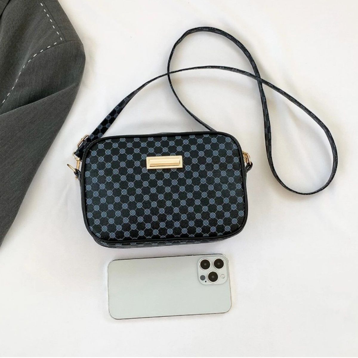 INSPIRA MARKET - Bolso Cartera Bandolera con estampado 20x13x5 cm