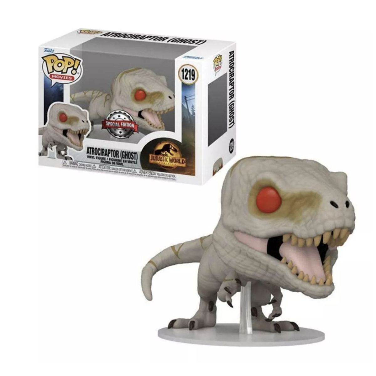 FUNKO - Atrociraptor Ghost Funko Pop 1219 Jurassic World