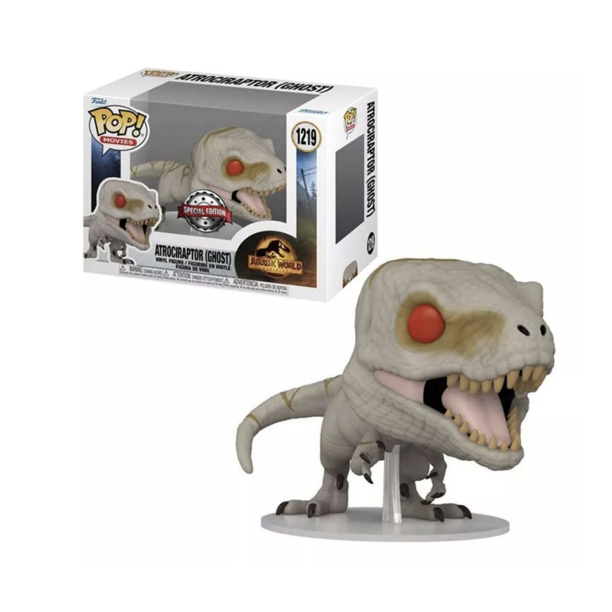 FUNKO - Atrociraptor Ghost Funko Pop 1219 Jurassic World