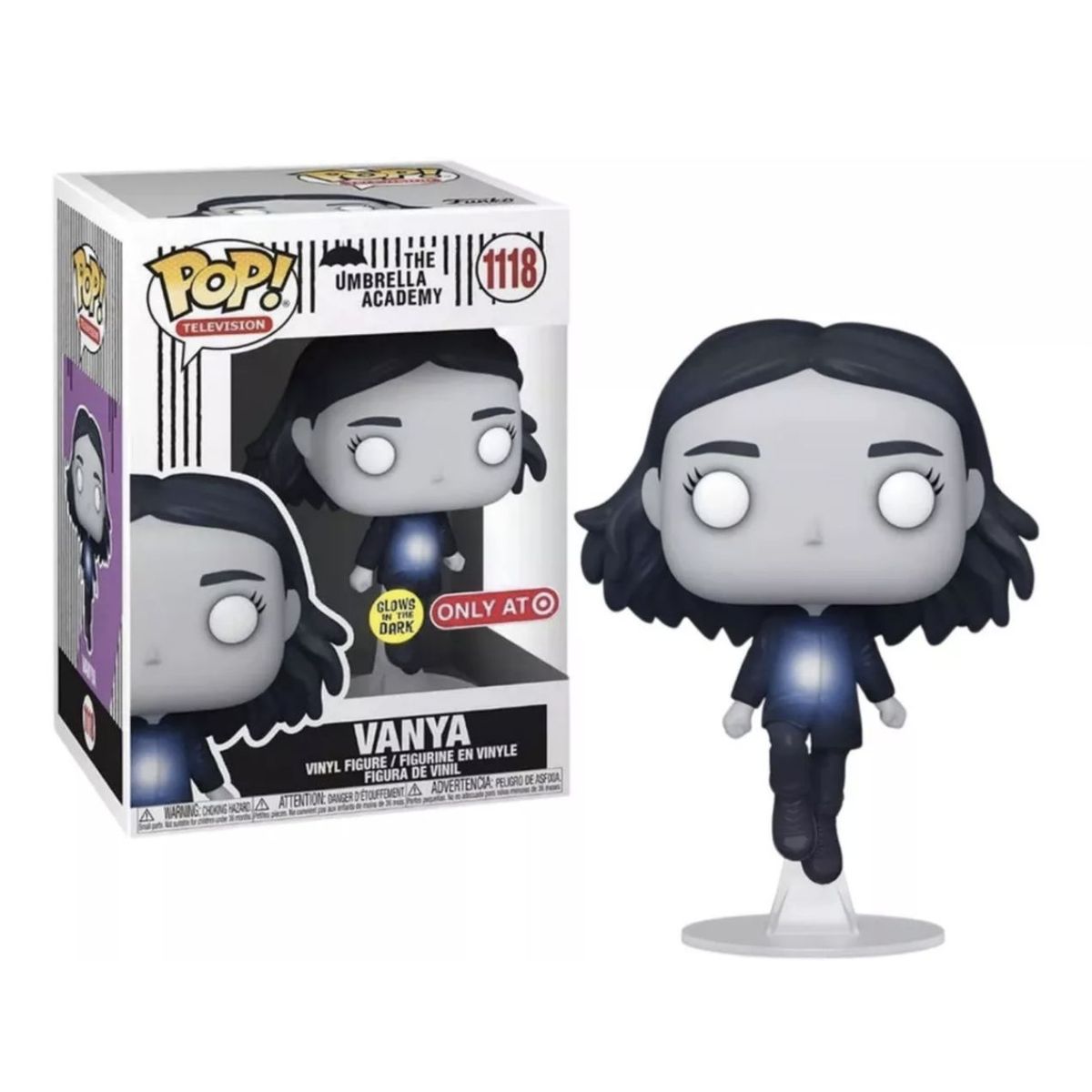 FUNKO - Vanya Funko Pop 1118 Glow The Umbrella Academy Target