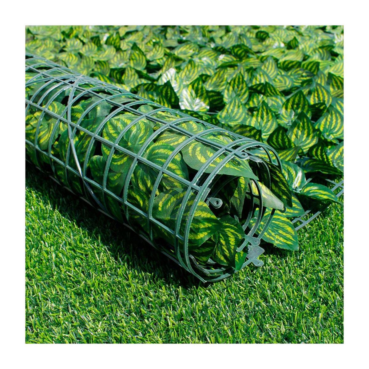 GENERICO - VALLA DE HOJAS ARTIFICIAL MODELO ZEBRA 3X1