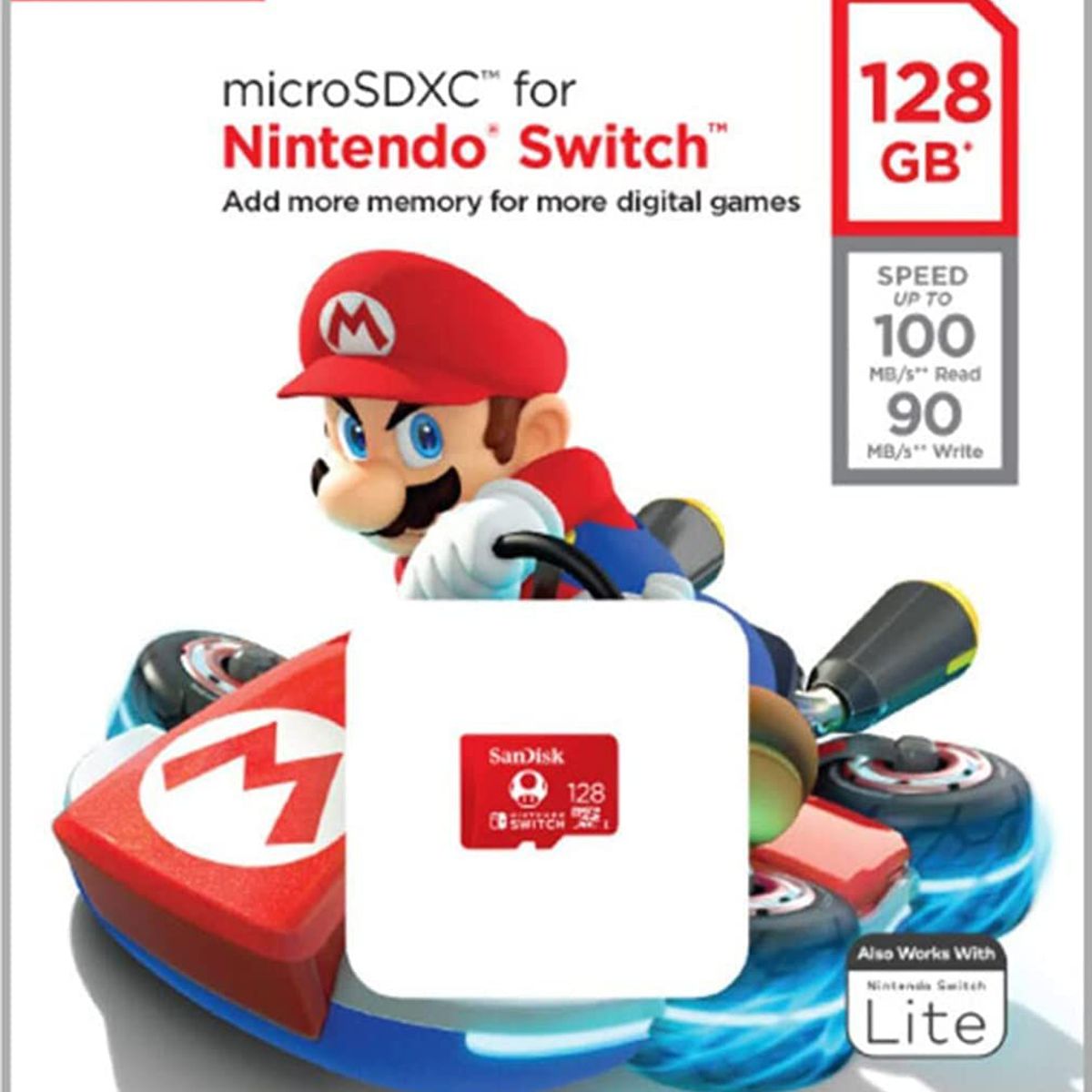 SANDISK - Memoria Micro Sdxc De 128 Gb Nintendo Original
