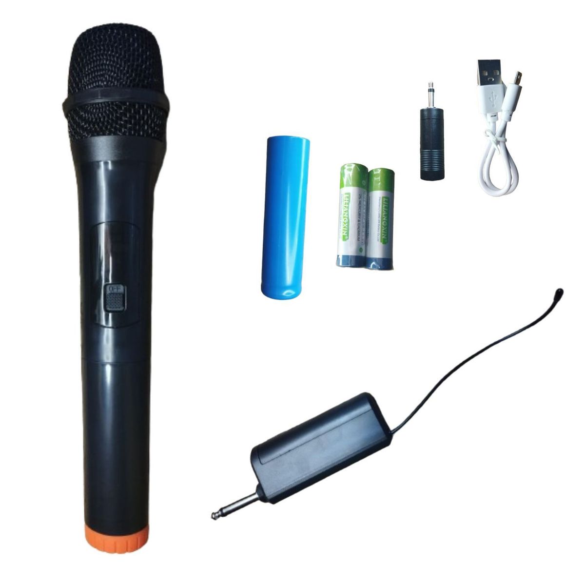 GENERICO - Micrófono inalámbrico GUC-325GAUCHO con receptor recargable