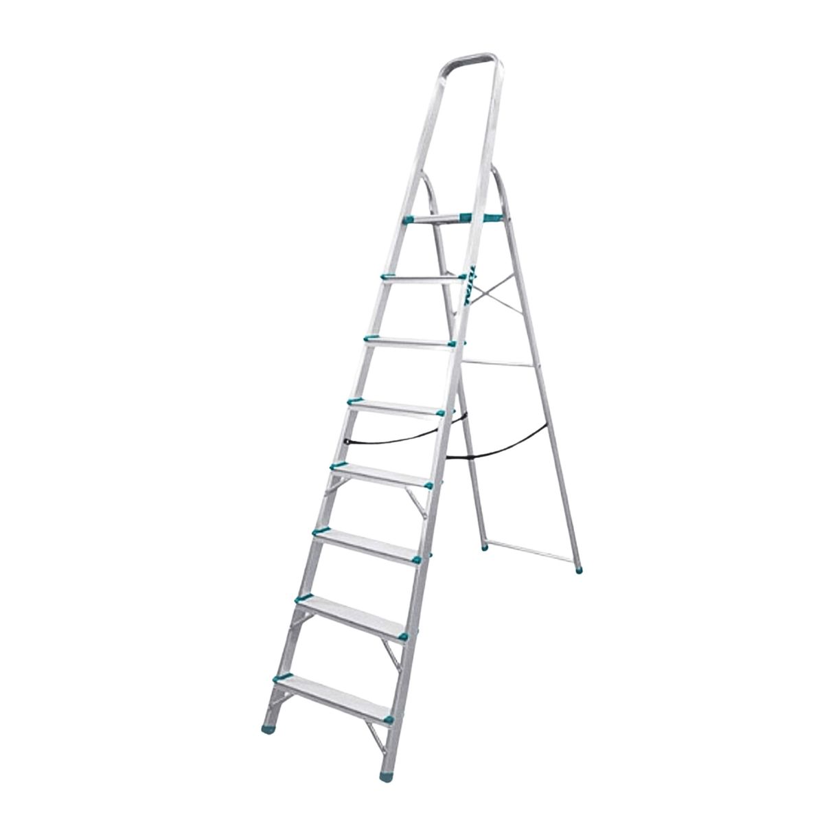 TOTAL TOOLS - Escalera tubular 8 peldaños soporta 150kg Total