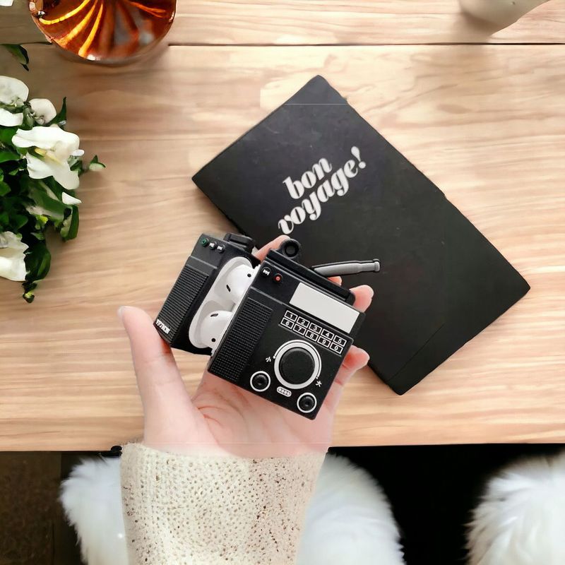 IMPORTADO MC - CASE PARA AIRPODS PRO DISEÑO -RADIO NEGO