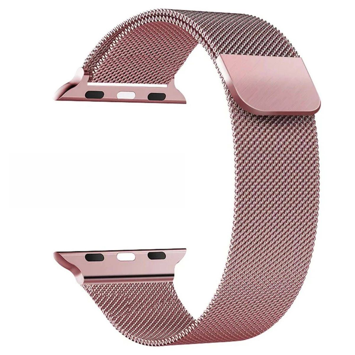 GENERICO - Correa Milanese para Apple Watch y Smartwatch 42mm-44-45-49mm RosaGold