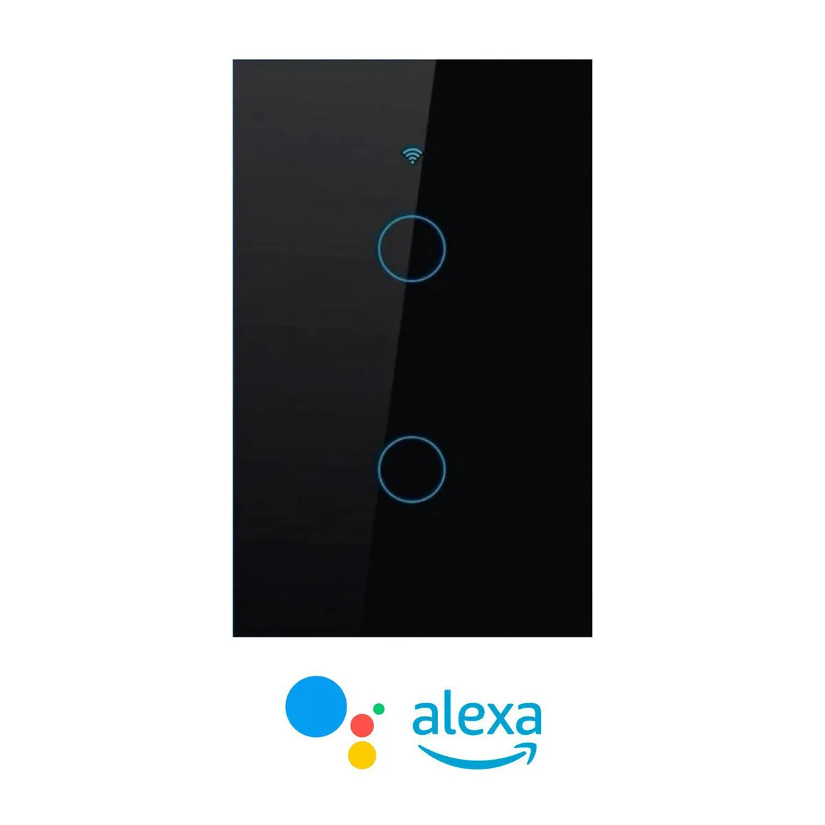 GENERICO - Interruptor Inteligente doble Touch Smart  Alexa Google Home