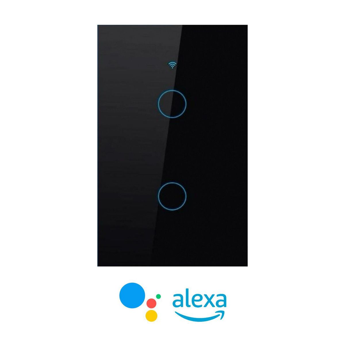 GENERICO - Interruptor Inteligente doble Touch Smart  Alexa Google Home
