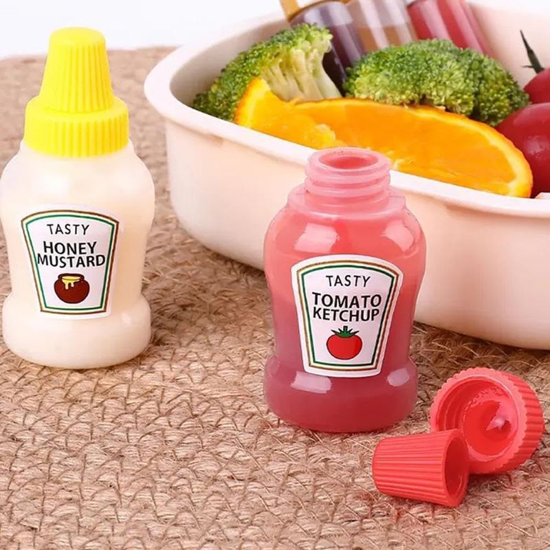 GENERICO - MINI BOTELLAS DE SALSAS PACK X 8