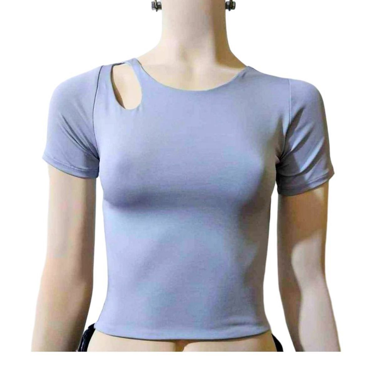 GENERICO - Polo Crop Top Suplex Casual para Mujer