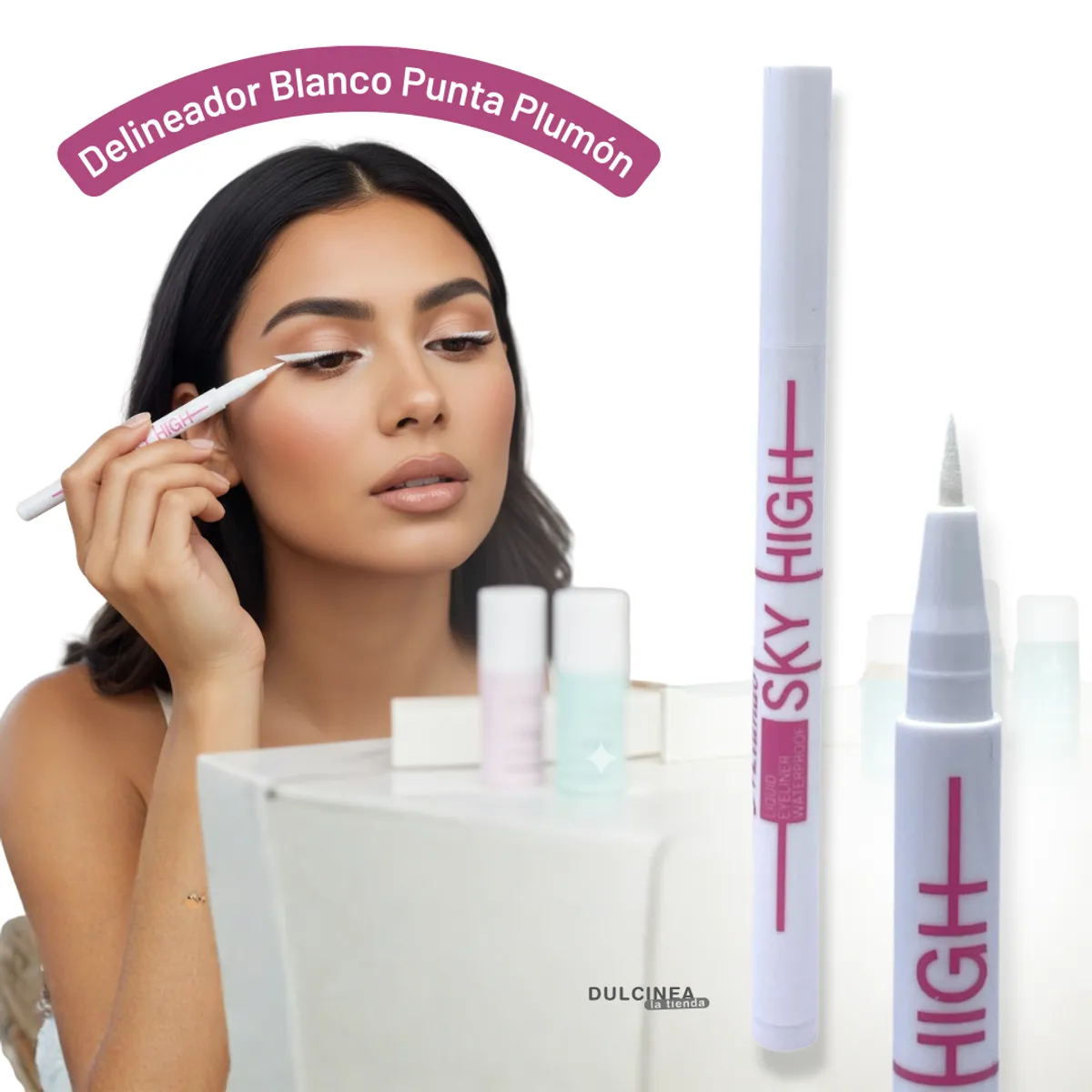 GENERICO - Delineador Líquido Blanco Punta Plumón