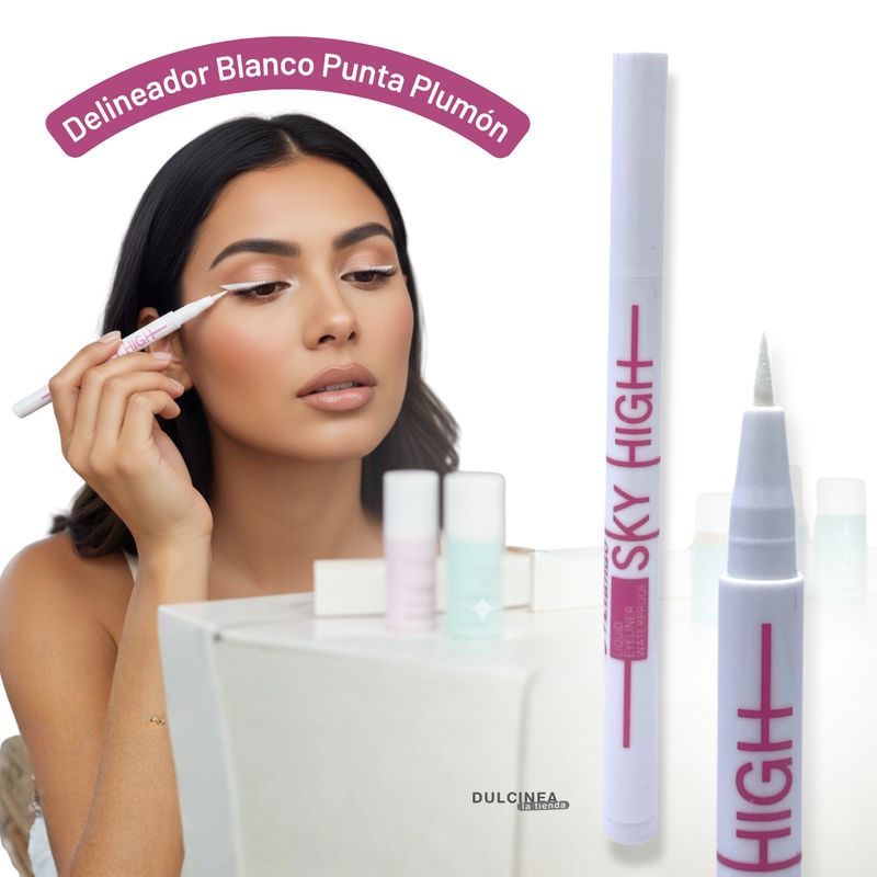 GENERICO - Delineador Líquido Blanco Punta Plumón