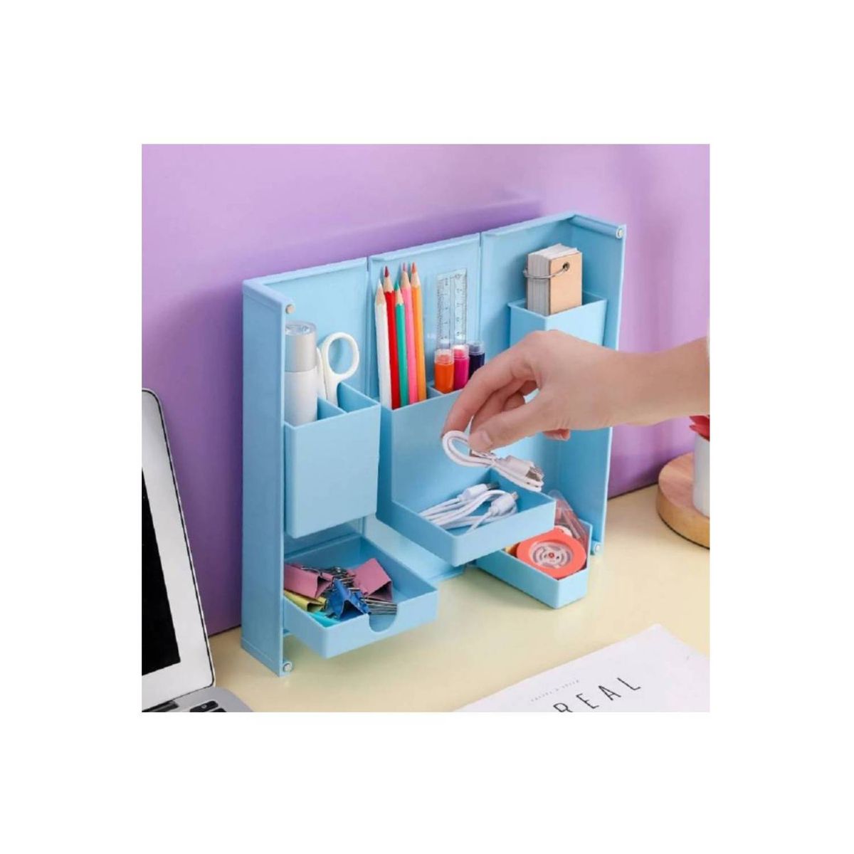 GENERICO - Organizador Para Escritorio Plegable Multiusos