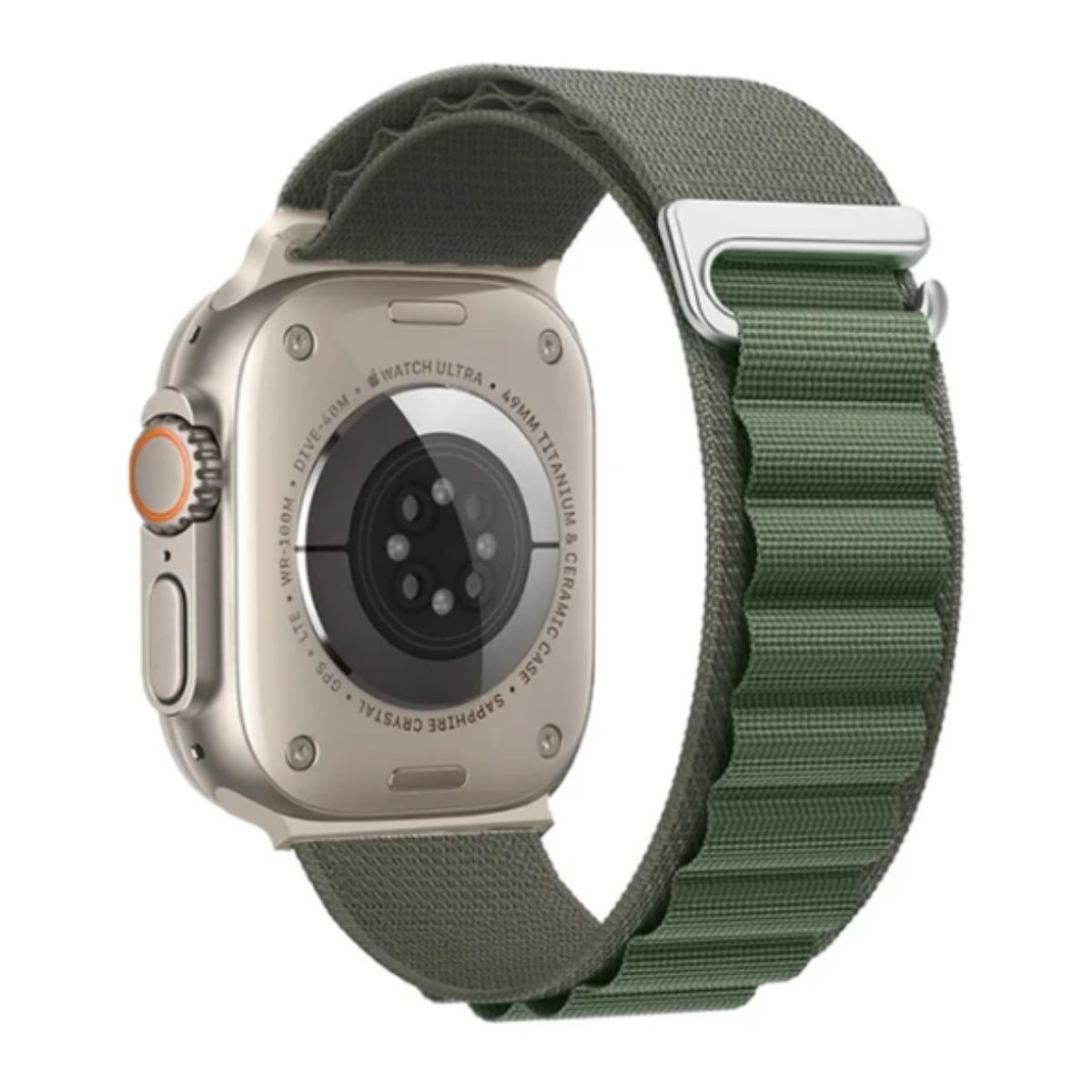 GENERICO - Correa Alpine Loop Apple Watch y Smartwatch 42-44-45-49mm VerdeOsc