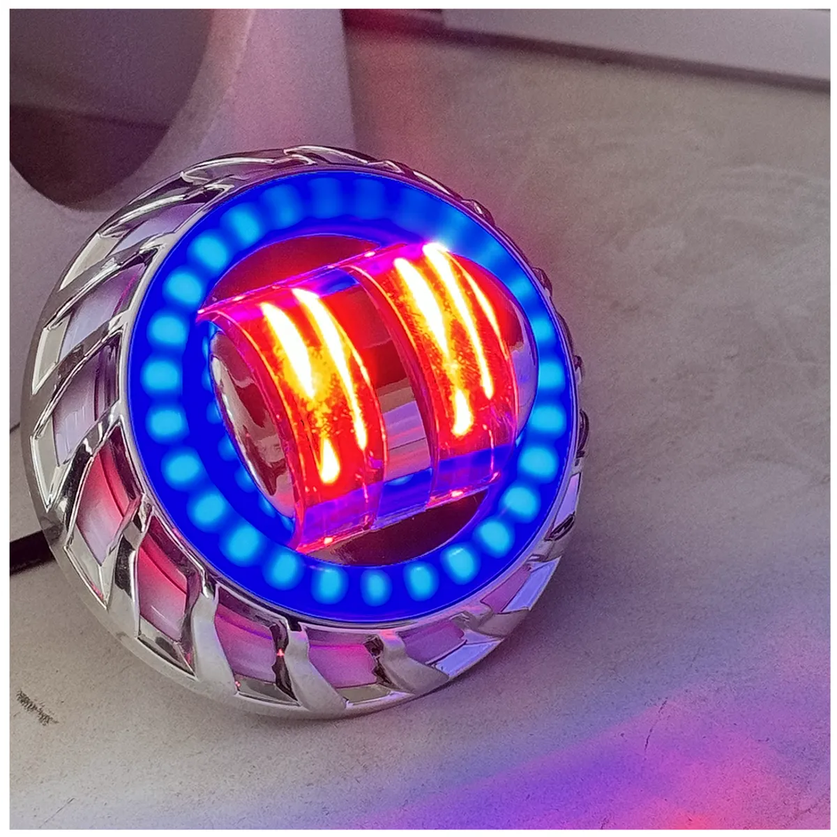 GENERICO - Faros Led De Ojo De Ángel Y Demonio Para Motocicleta 1pçs