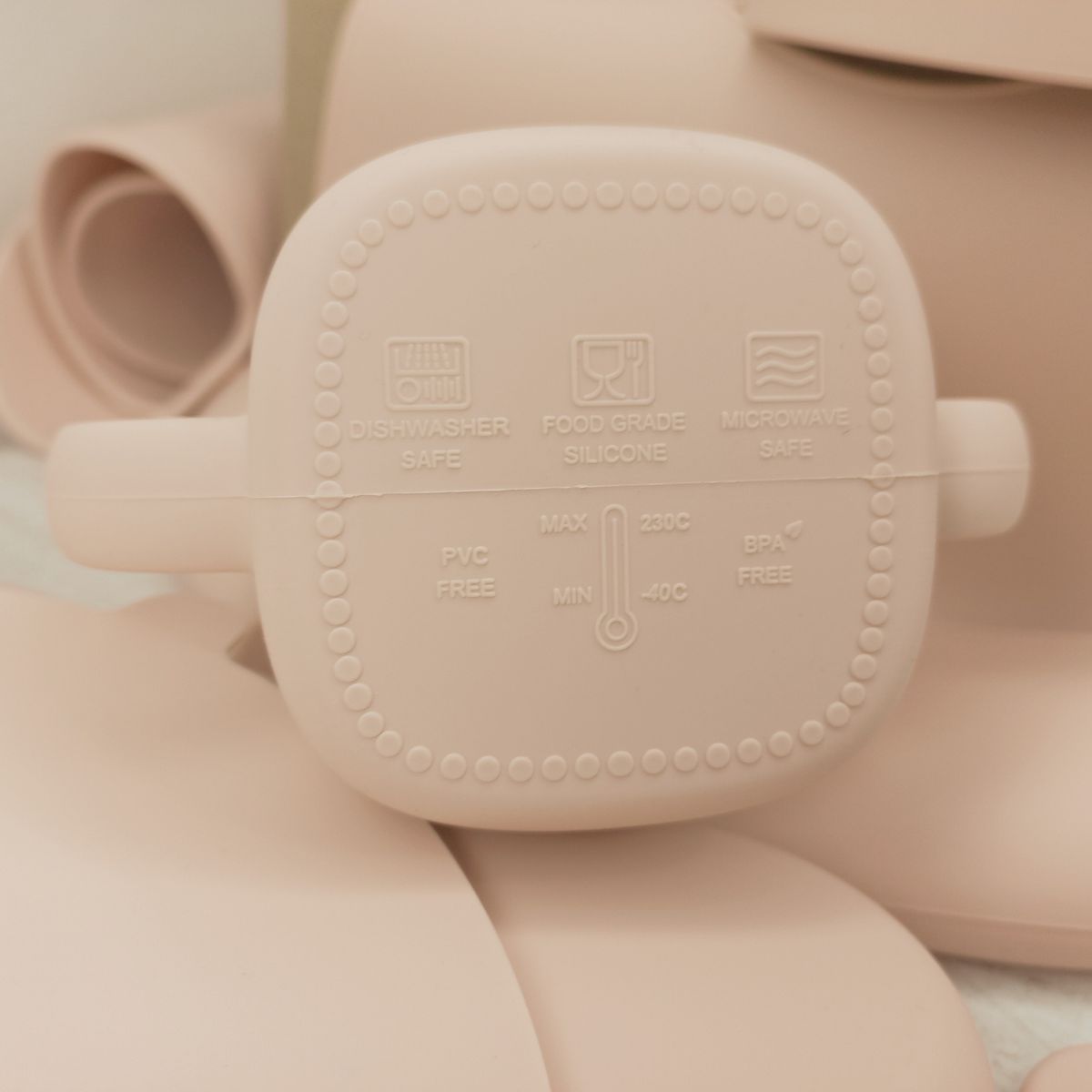 GENERICO - SET DE ALIMENTACIÓN COMPLEMENTARIA - COLOR ROSA PASTEL