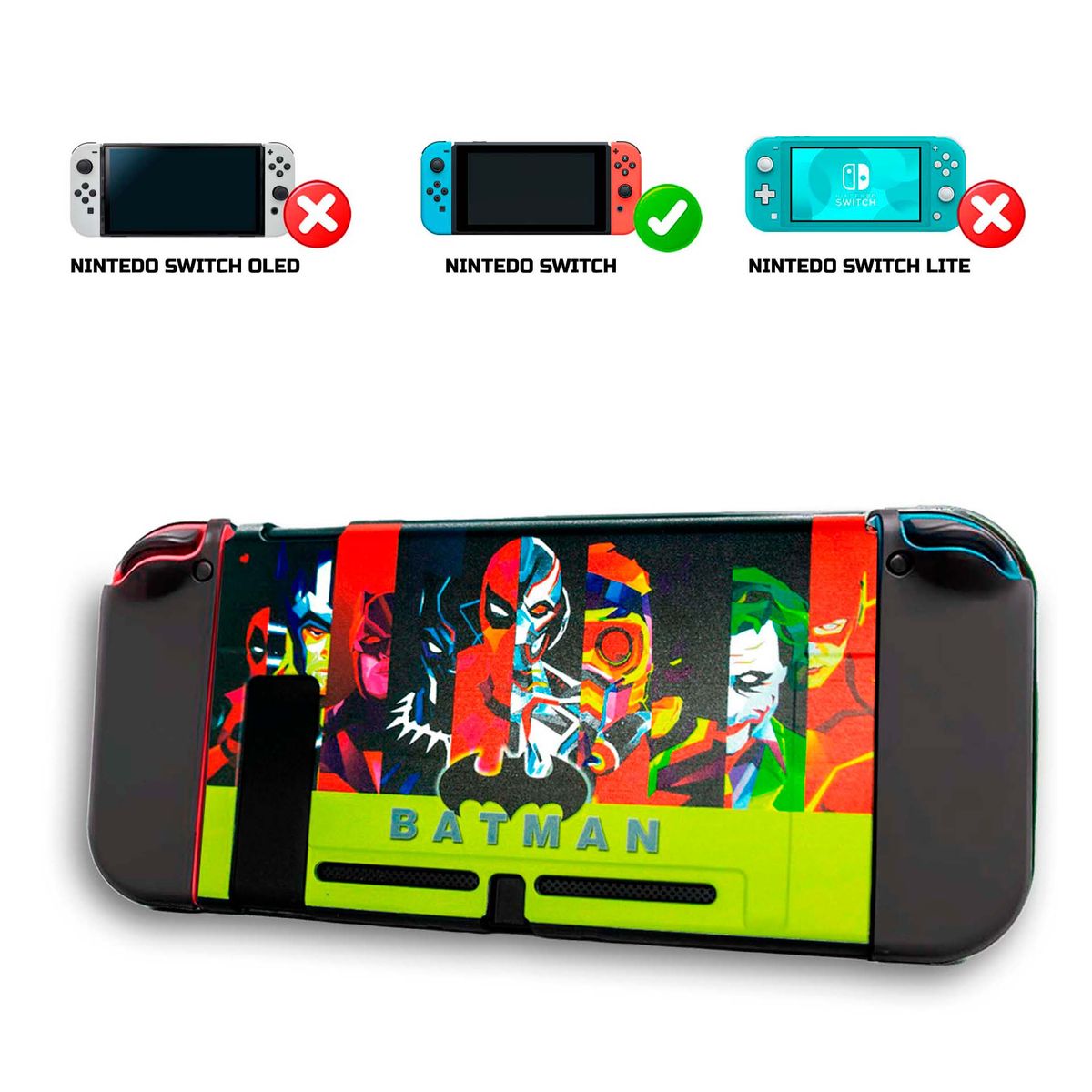 GENERICO - Case Protector Slim Para Nintendo Switch Super H