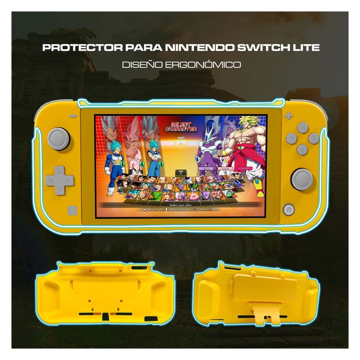 DOBE - Case Protector Nintendo Switch Lite Amarillo