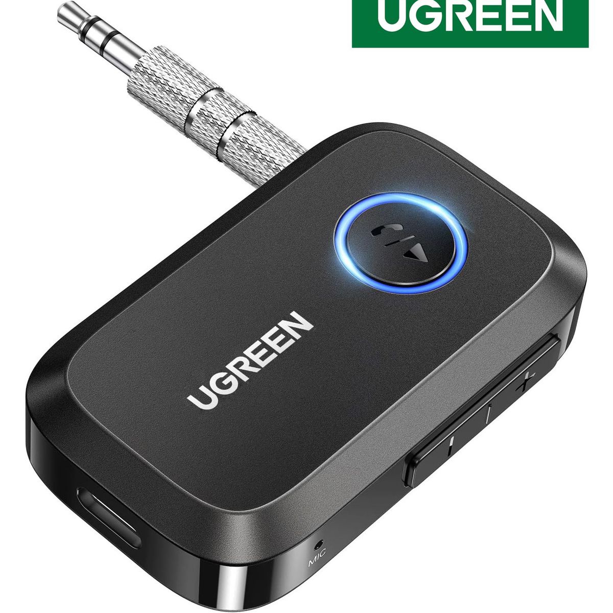 UGREEN - Adaptador Receptor Bluetooth 5.3 con conector 3.5 para auto - UGREEN