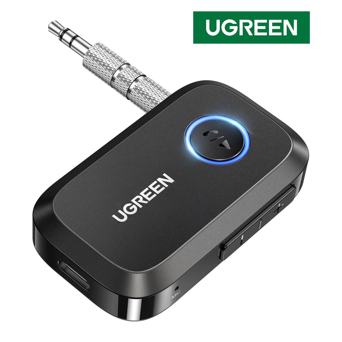 UGREEN - Adaptador Receptor Bluetooth 5.3 con conector 3.5 para auto - UGREEN