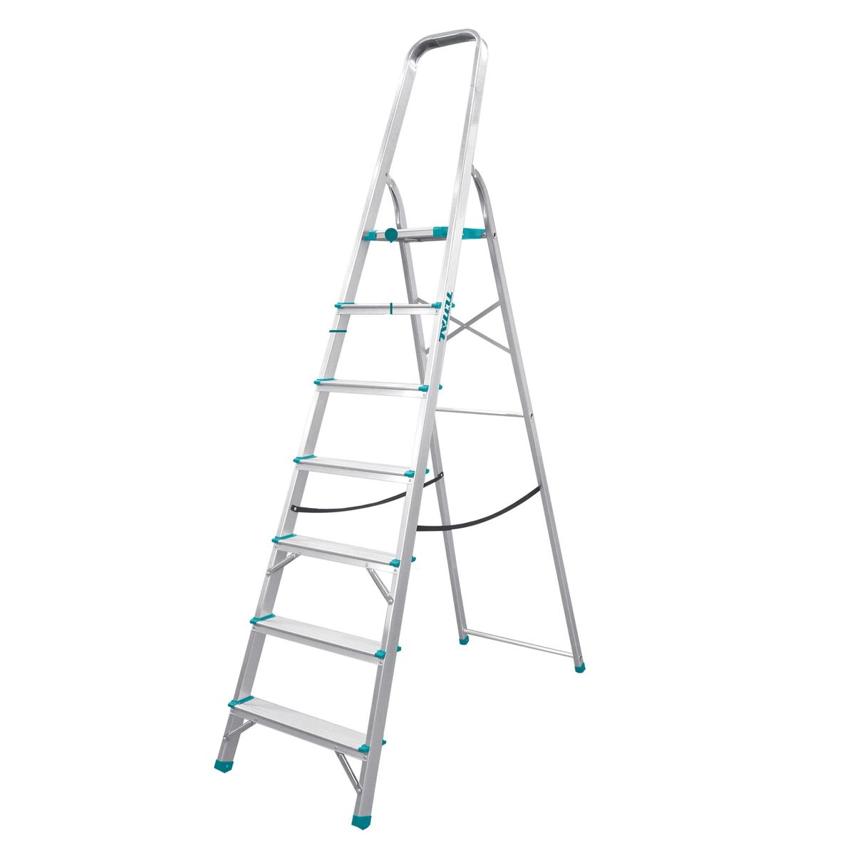 TOTAL TOOLS - Escalera tubular 7 peldaños soporta 150kg Total