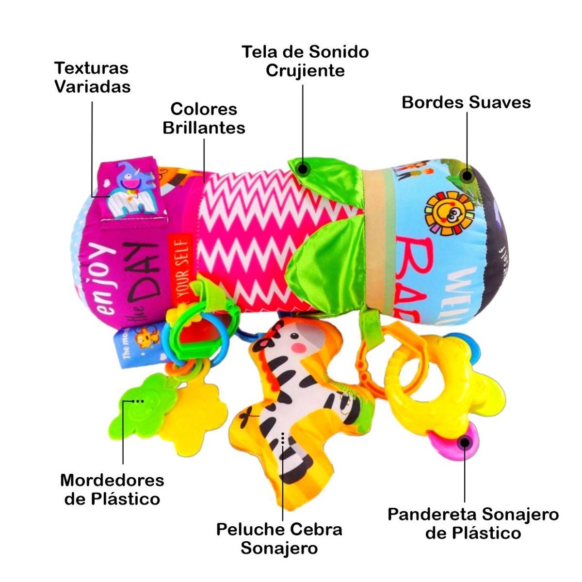 MEYING - Rodillo de Estimulación Importado Multi Actividades Rosado