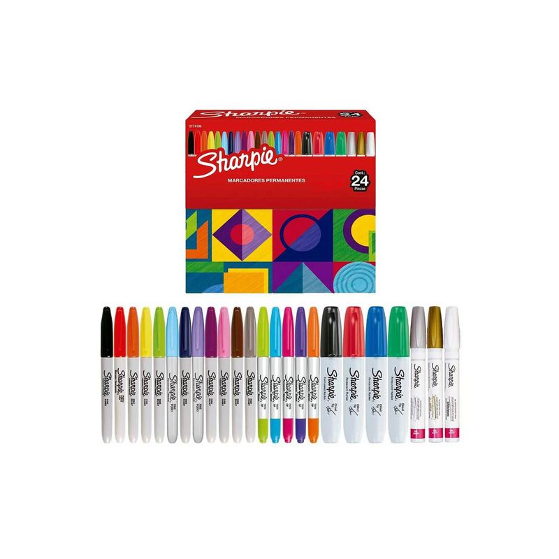 SHARPIE - Marcador Permanente Varios Tipos 24UND SHARPIE 2174196