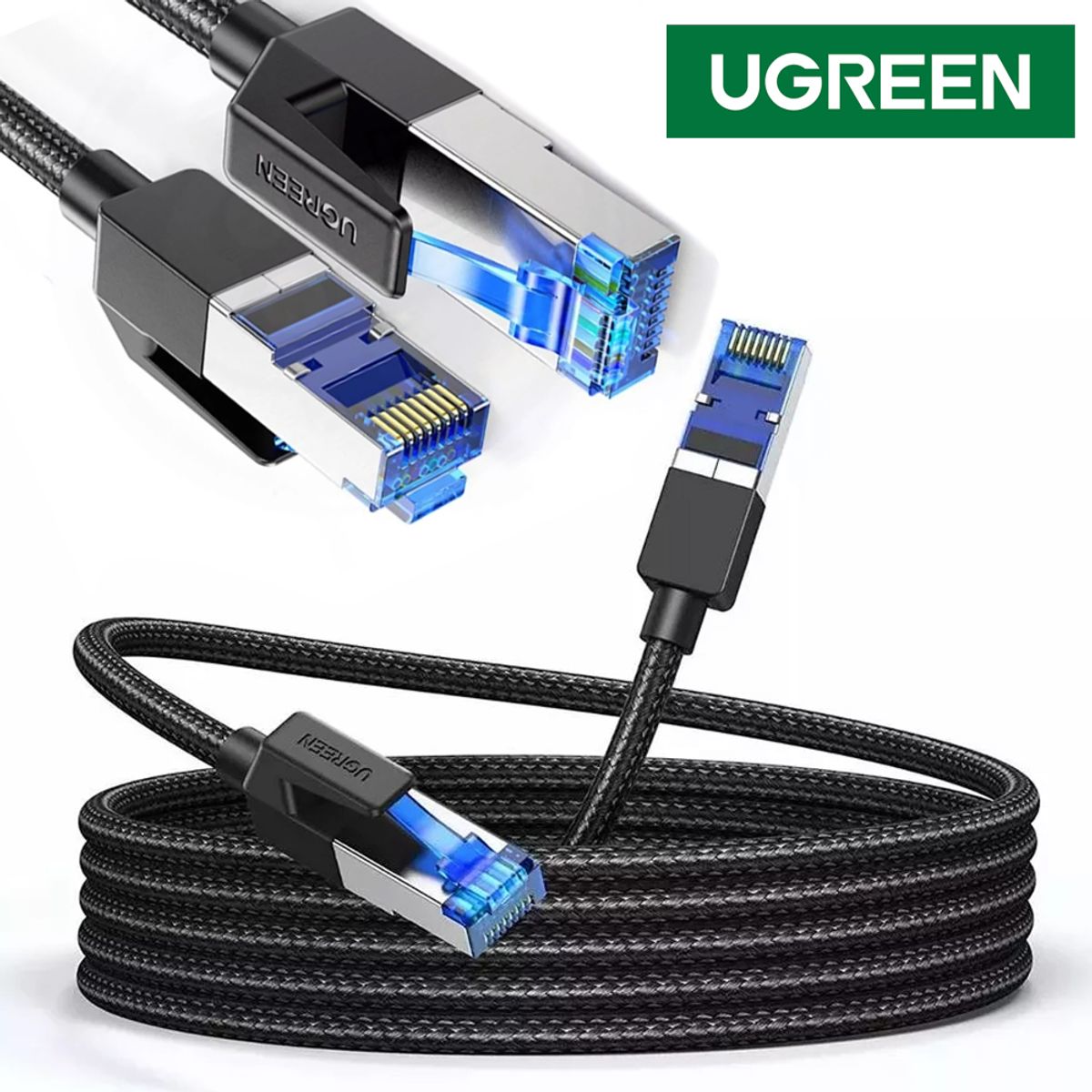 UGREEN - Cable De Red Cat8 Conector Rj45 40 Gbps Lan Ethernet 5 Metros UGREEN