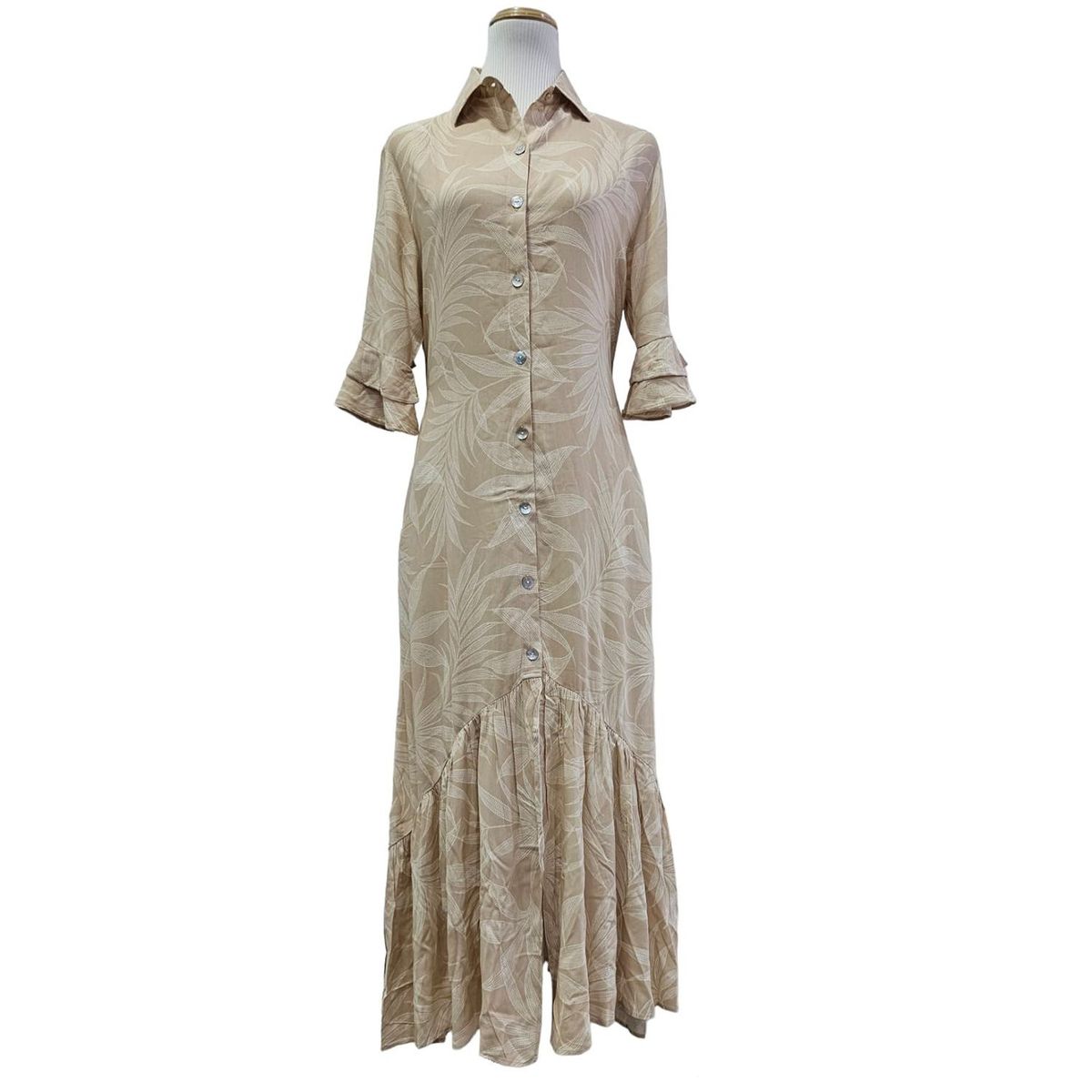 GENERICO - VESTIDO CHALIZ GAELA CAMISERO LARGO D´BELLAS