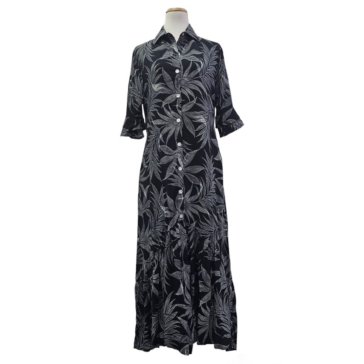 GENERICO - VESTIDO CHALIZ GAELA CAMISERO LARGO D´BELLAS