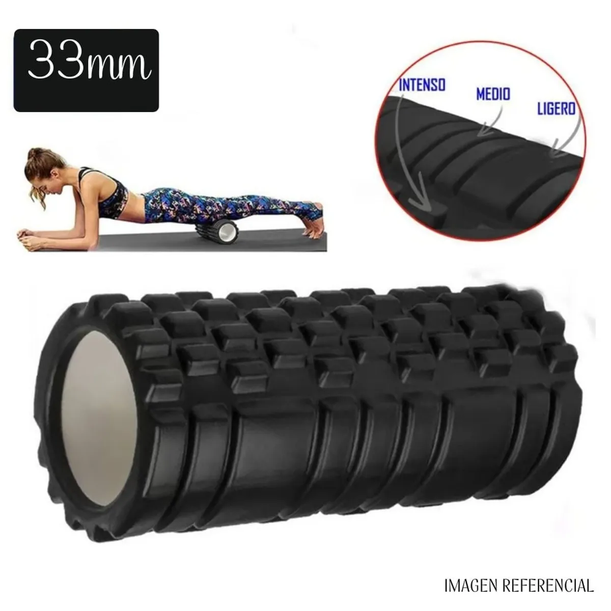 GENERICO - Foam Roller 33cm Rodillo De Espuma Para Masaje