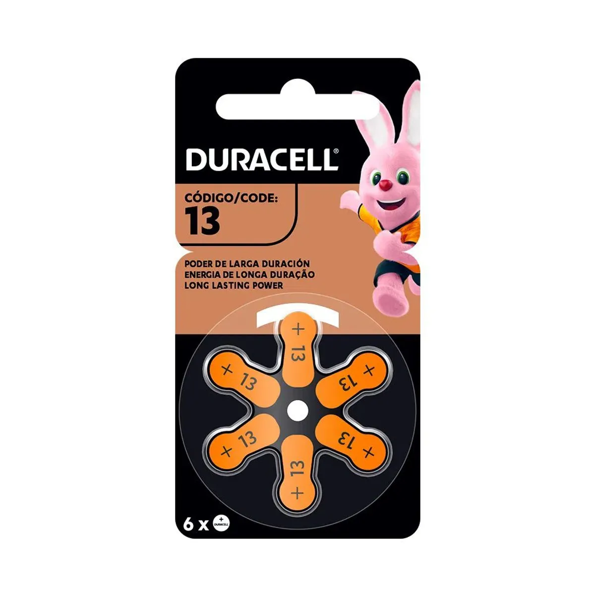 DURACELL - PILAS  DURACELL 13 PARA AUDIFONOS MEDICADOS x 6 PILAS