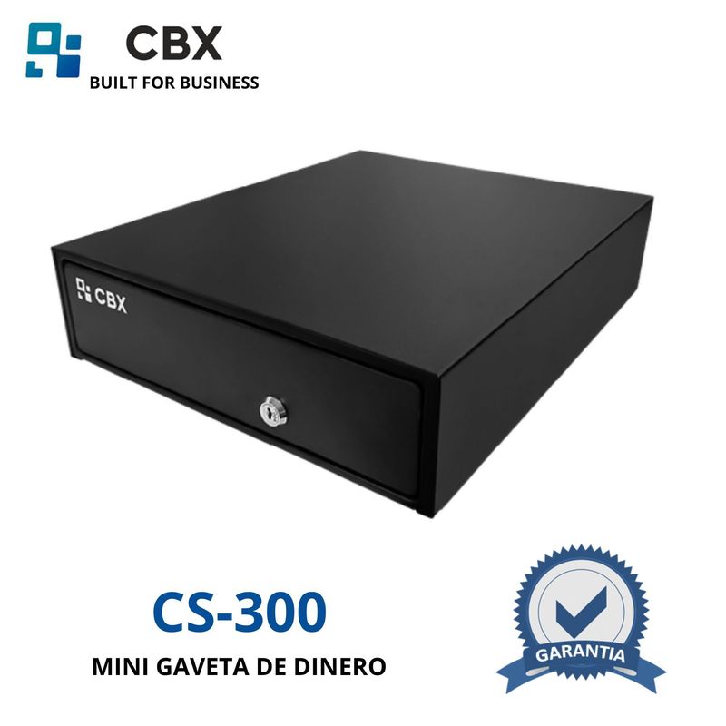 CBX - Mini gaveta de dinero CBX CS300 3 devisiones de billetes 4 de monedas