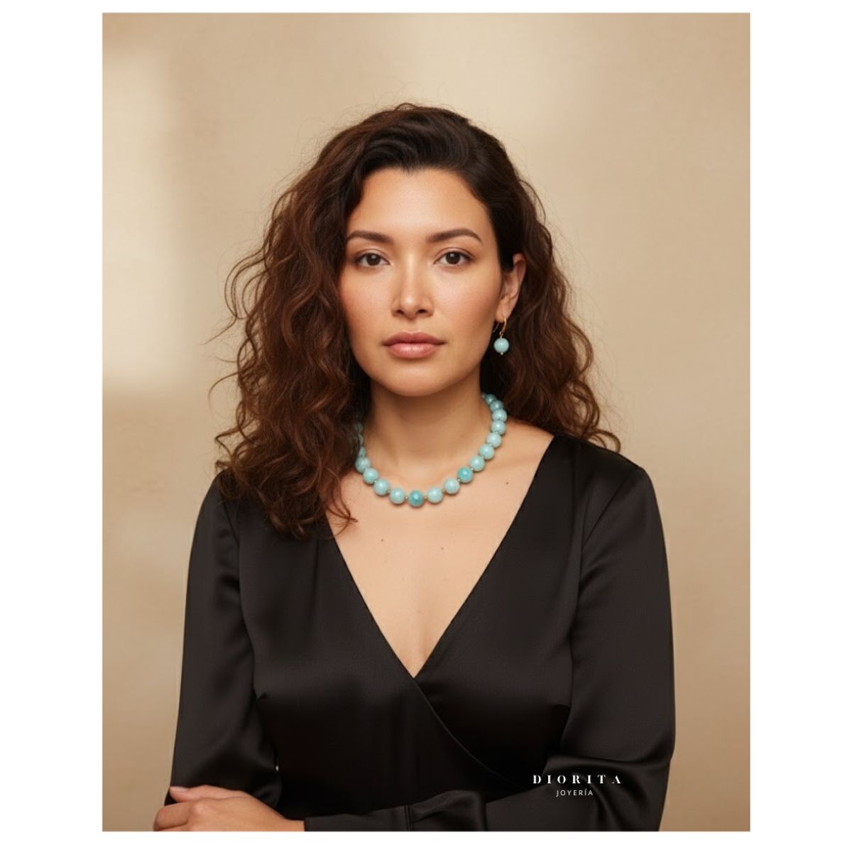 GENERICO - COLLAR DE PIEDRAS NATURALES COLLAR ESTILO OLDMONEY PARA MUJER