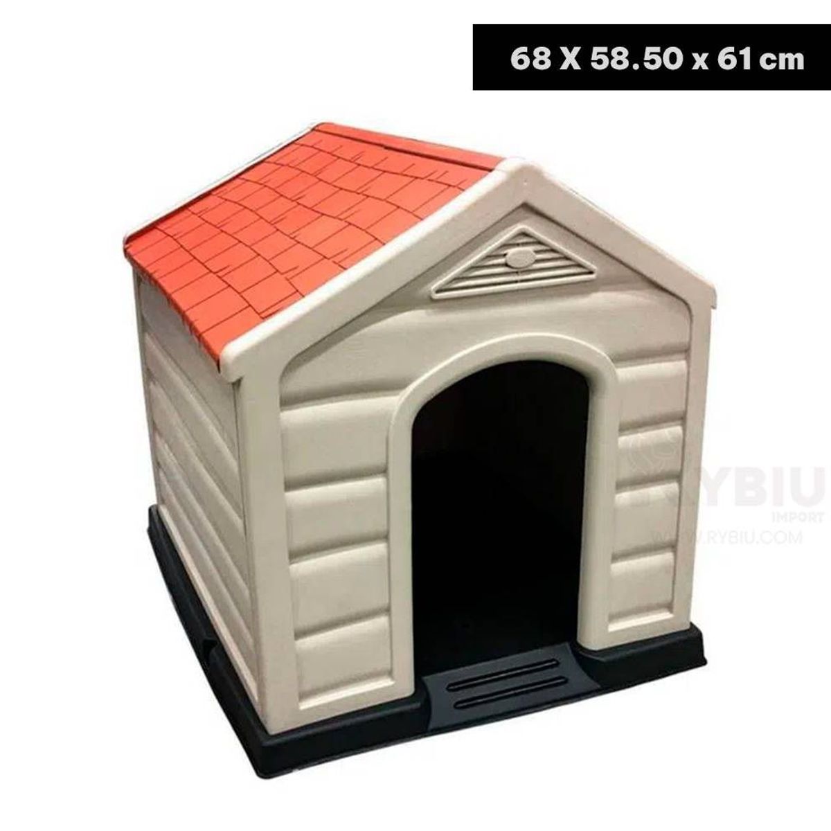 GENERICO - Casa para Perro Raza Pequeña Plástico 66x69x73cm