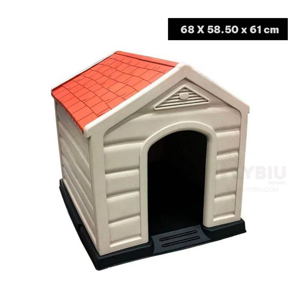 GENERICO - Casa para Perro Raza Pequeña Plástico 66x69x73cm