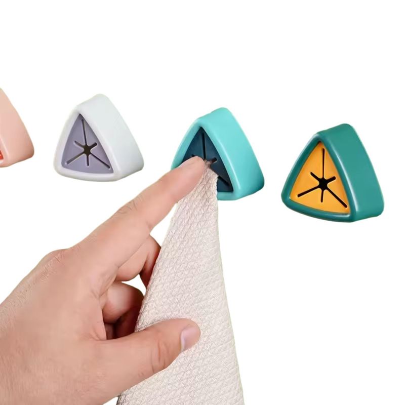 GENERICO - Colgador en Triangulo Pared Pack x 4 Unds