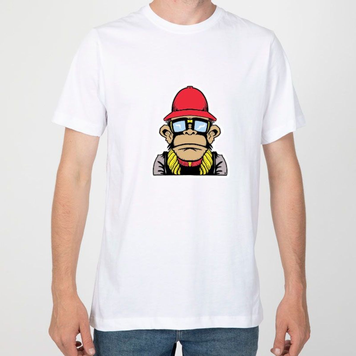 GENERICO - Polo Hombre manga corta diseño MONKEY