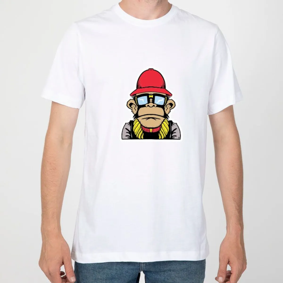 GENERICO - Polo Hombre manga corta diseño MONKEY