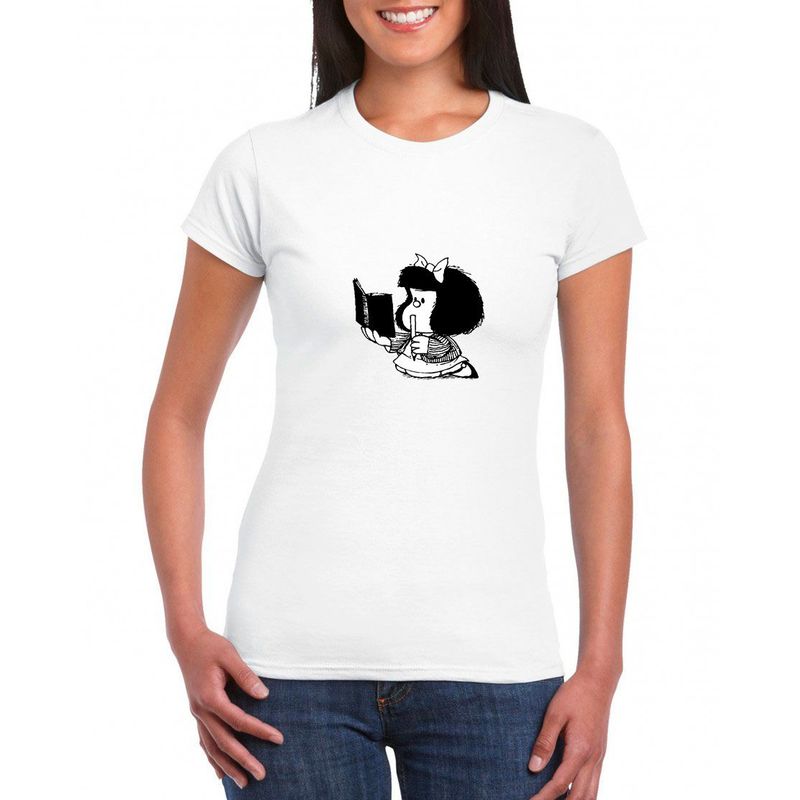 GENERICO - Polo mujer Mafalda - Nathalie Love It - Blanco