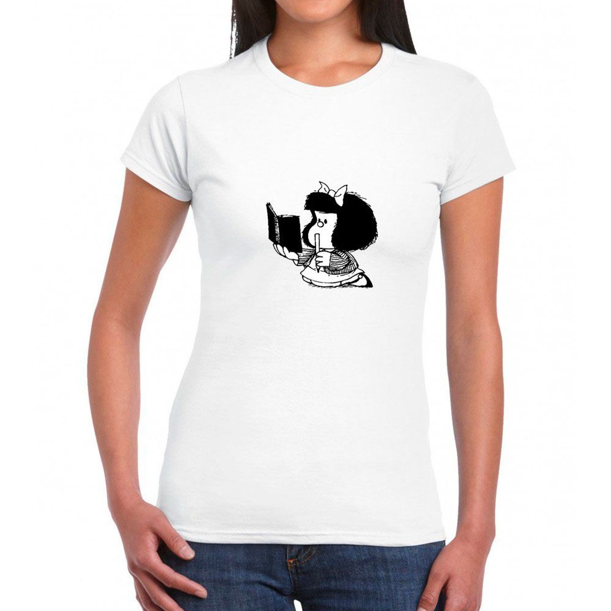 GENERICO - Polo mujer Mafalda - Nathalie Love It - Blanco