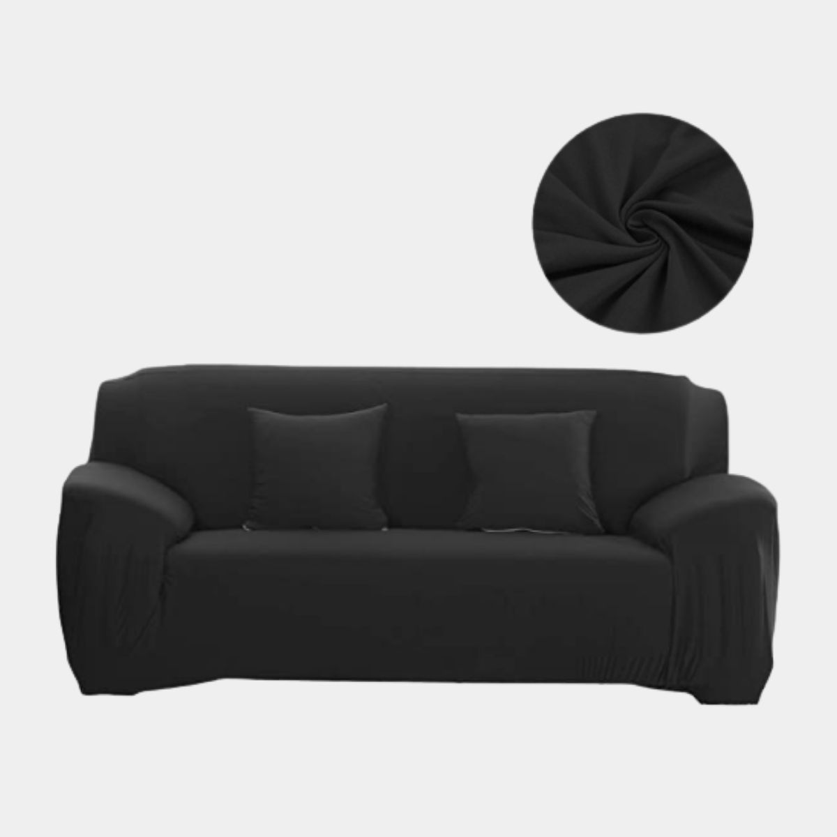 SALA FABULOSA - Funda protectora de mueble Lycra Set 3-2-1 pzs Negro
