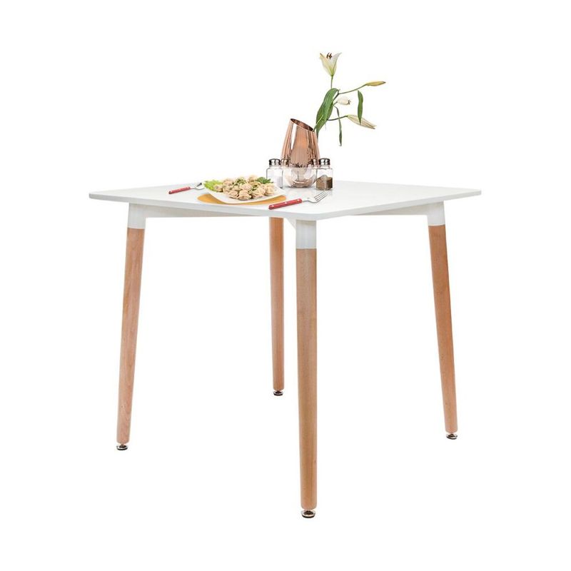 OFIDEAS - Mesa Comedor Cuadrada Square Blanca 80 X 80 Cm Ofideas
