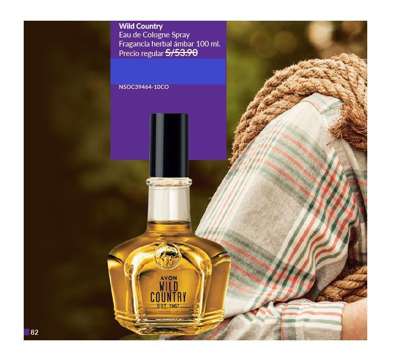 Perfume Wild Country para hombre de AVON AVON