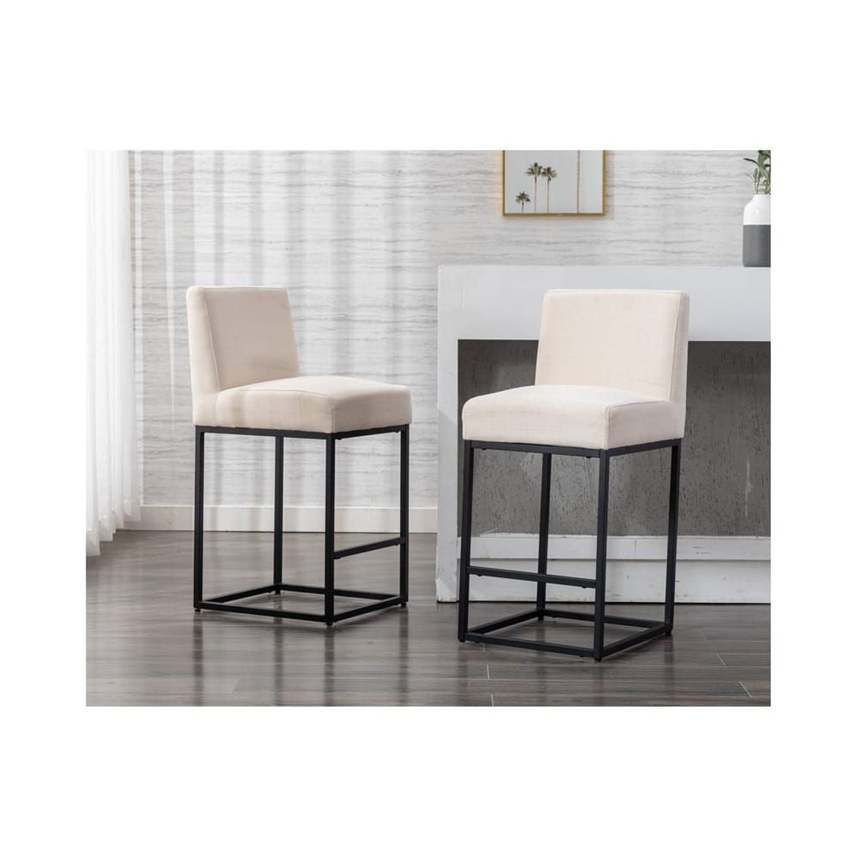 GENERICO - Banco Bar Lively Cream Set X 2 Pandora Home