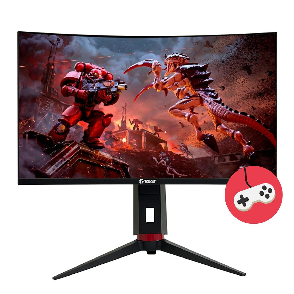 TEROS - Monitor Teros 27", VA, Curvo, 180 Hz  FHD, HDMI / DP / FREESYNC /VESA