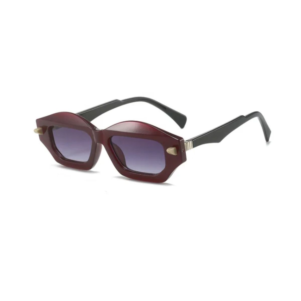 GENERICO - Lentes de Sol Deportivos Elegantes Moda Unisex Guinda PL1928