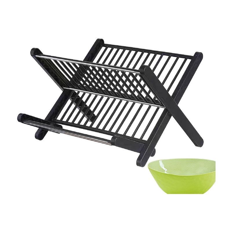 GENERICO - Organizador Escurridor de Platos color Negro